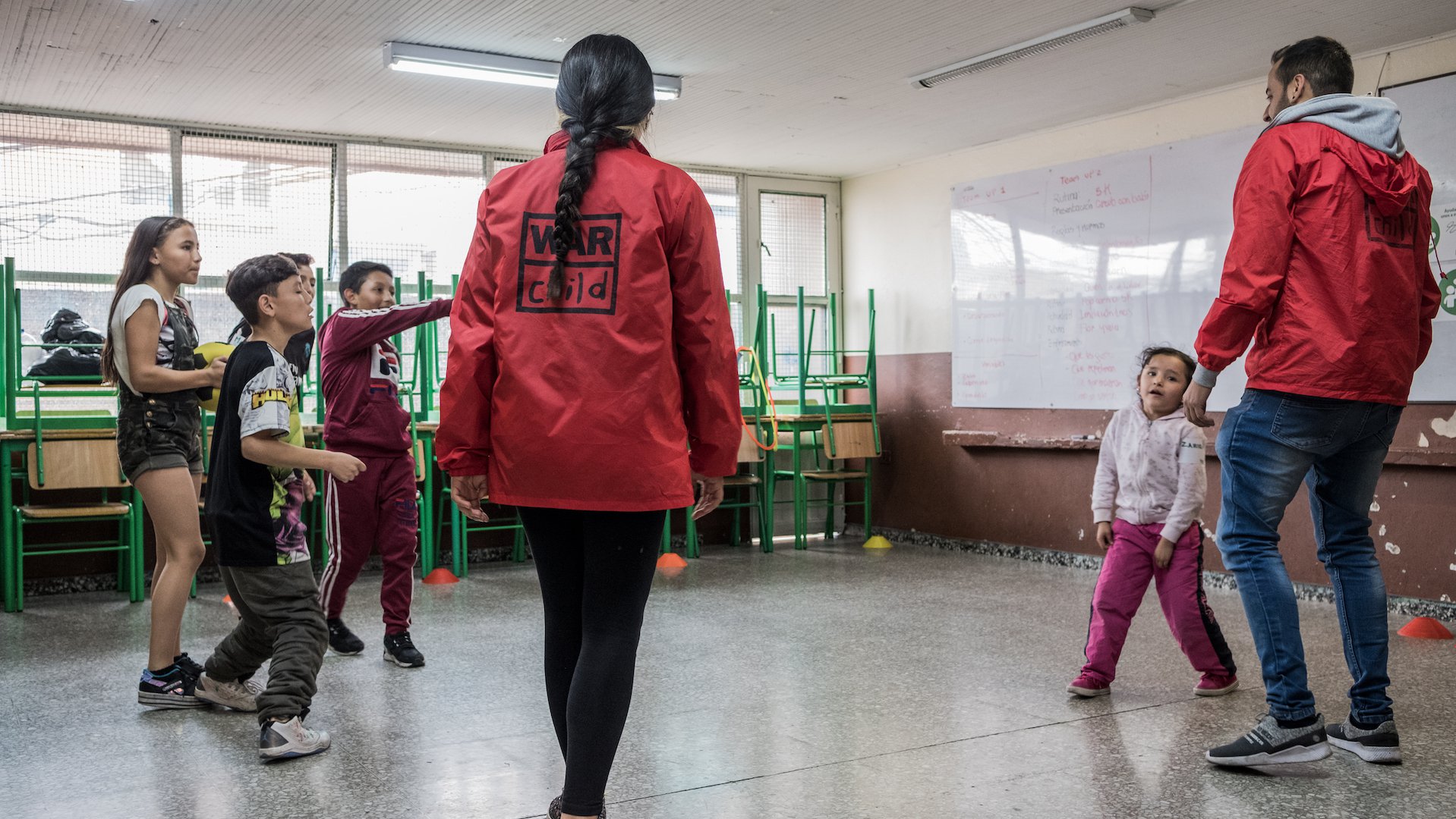 Sport en spel voor vluchtelingen in Colombia