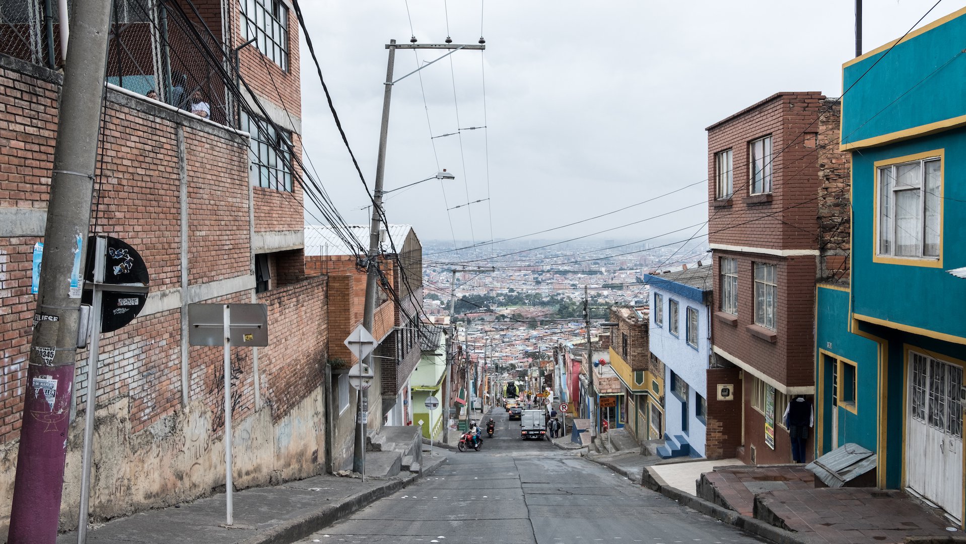 Colombia straatbeeld War Child project
